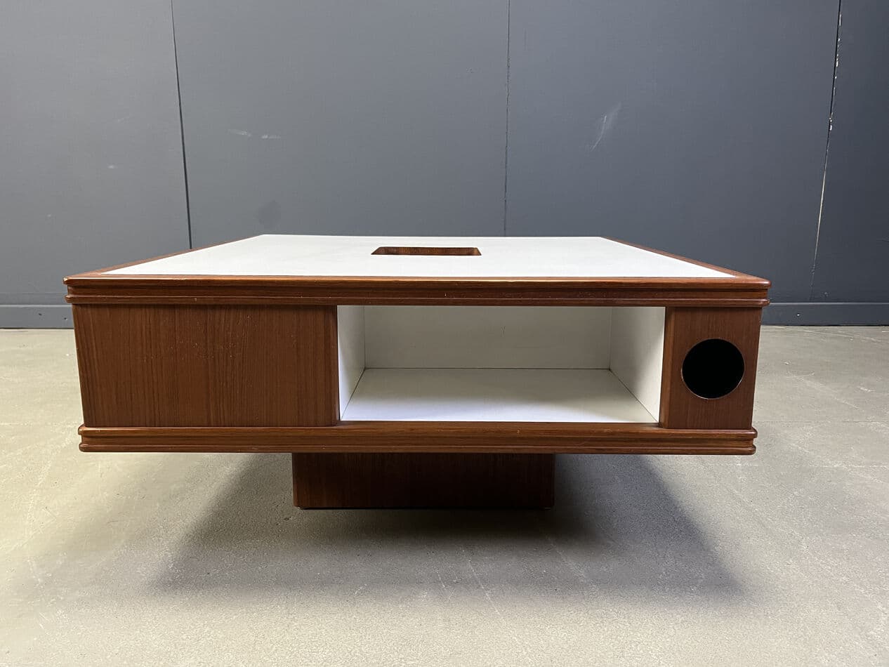 Coffee Table Space Age, brown wood, Germany, 1960s. - 275103