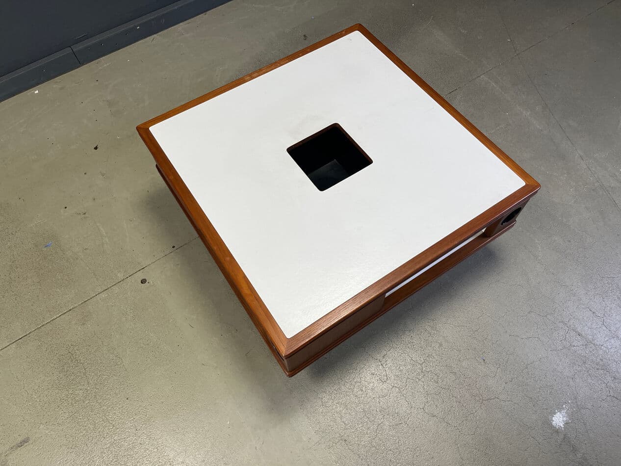 Coffee Table Space Age, brown wood, Germany, 1960s. - 275091