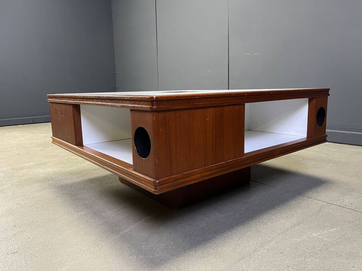 Coffee Table Space Age, brown wood, Germany, 1960s. - 275099