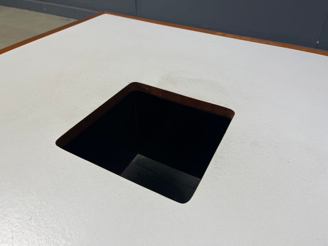 Coffee Table Space Age, brown wood, Germany, 1960s. - 275098