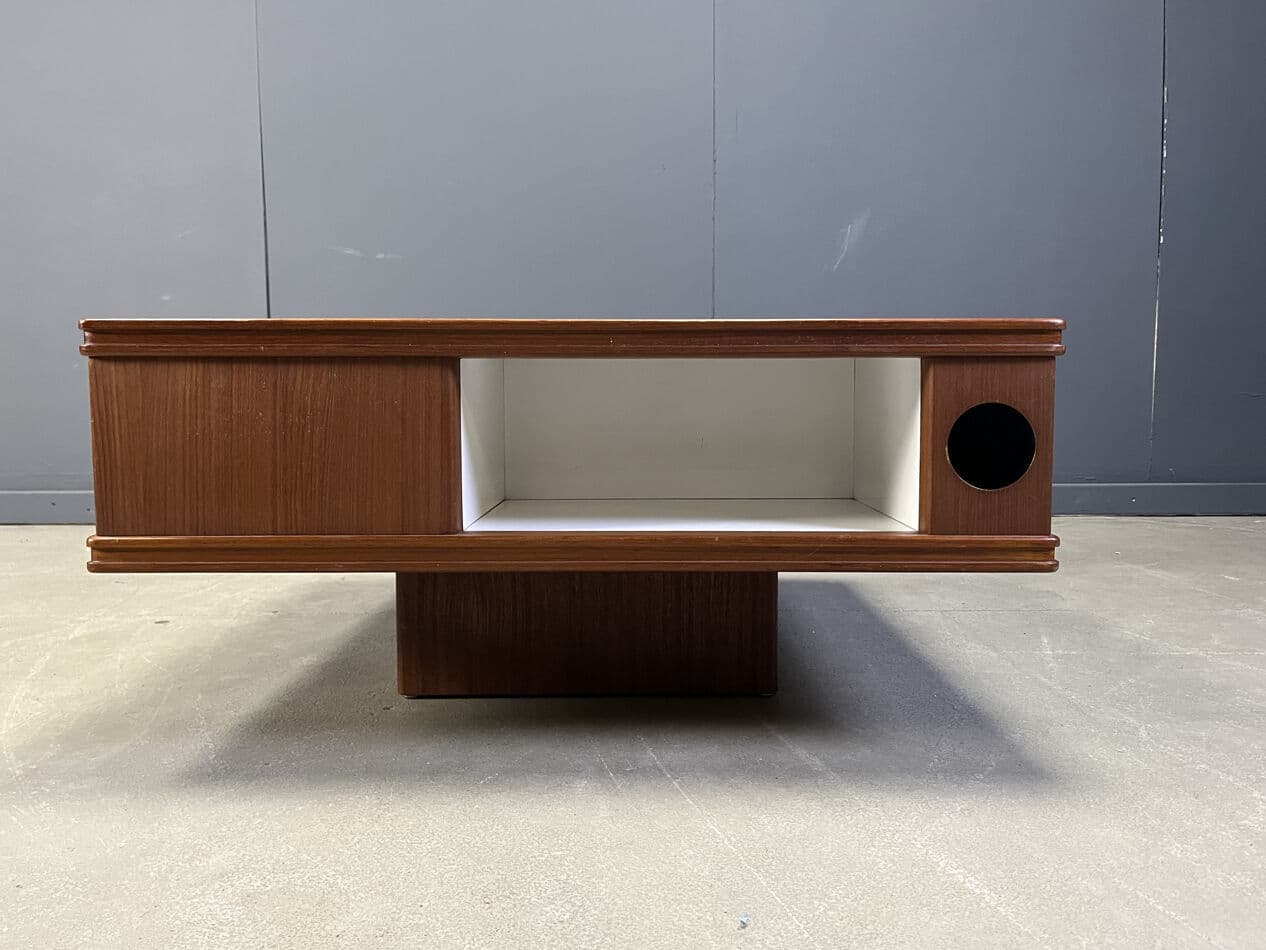 Coffee Table Space Age, brown wood, Germany, 1960s. - 275102