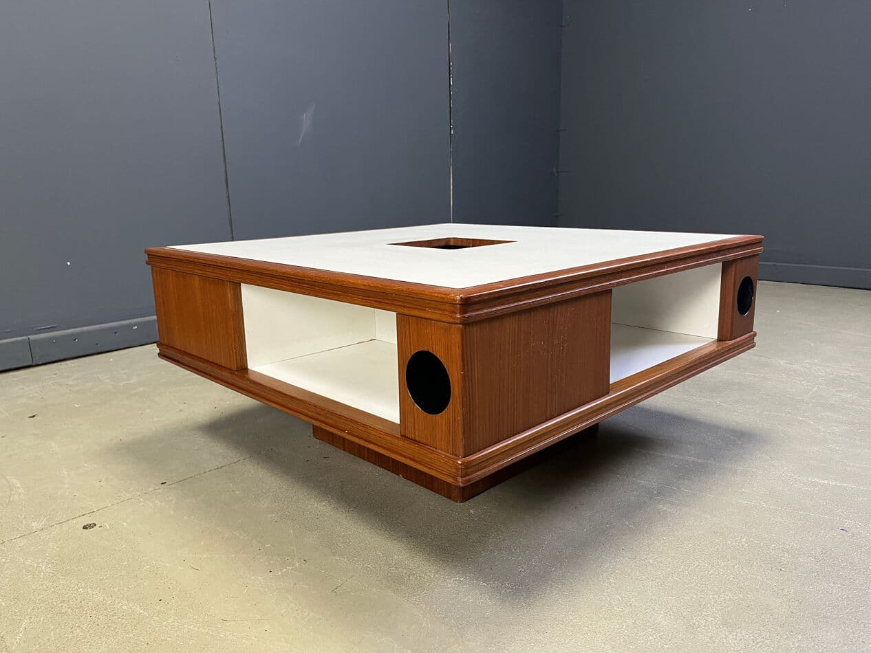 Coffee Table Space Age, brown wood, Germany, 1960s. - 275092