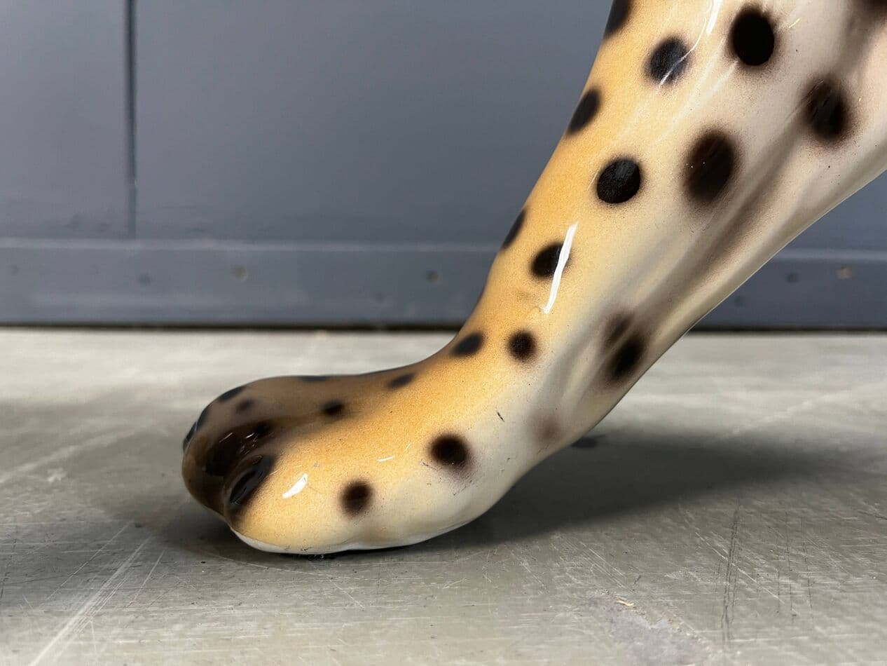 Figura lamparta, wielokolorowa, ceramika, Włochy, lata 60. - 275061