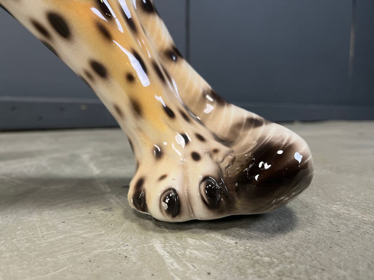 Figura lamparta, wielokolorowa, ceramika, Włochy, lata 60. - 275057