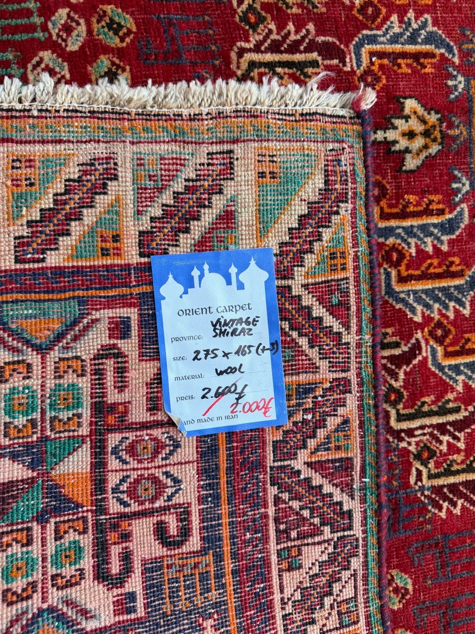 Dywan Shiraz, multikolor, wełna, Iran, lata 90. - 261733