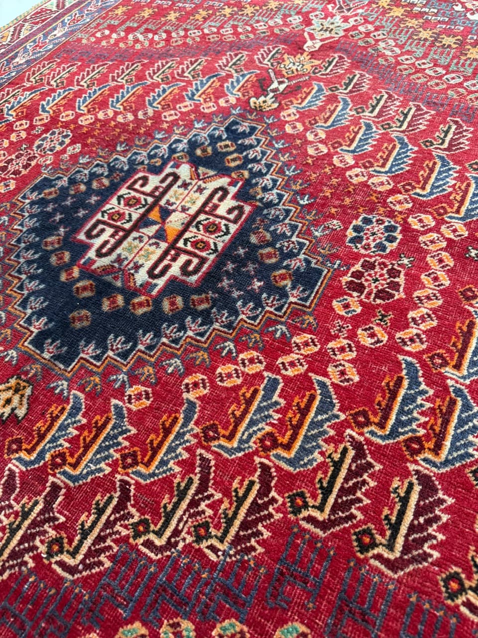 Dywan Shiraz, multikolor, wełna, Iran, lata 90. - 261734