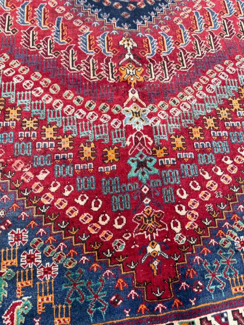 Dywan Shiraz, multikolor, wełna, Iran, lata 90. - 261741