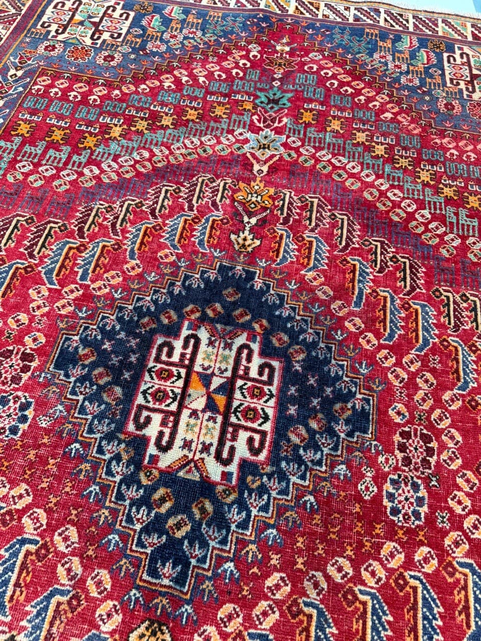 Dywan Shiraz, multikolor, wełna, Iran, lata 90. - 261731