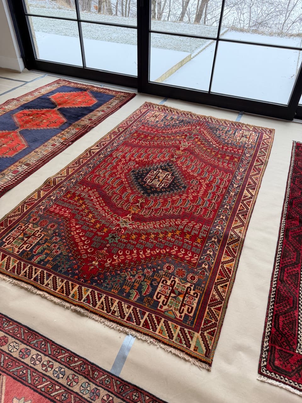 Dywan Shiraz, multikolor, wełna, Iran, lata 90. - 261732