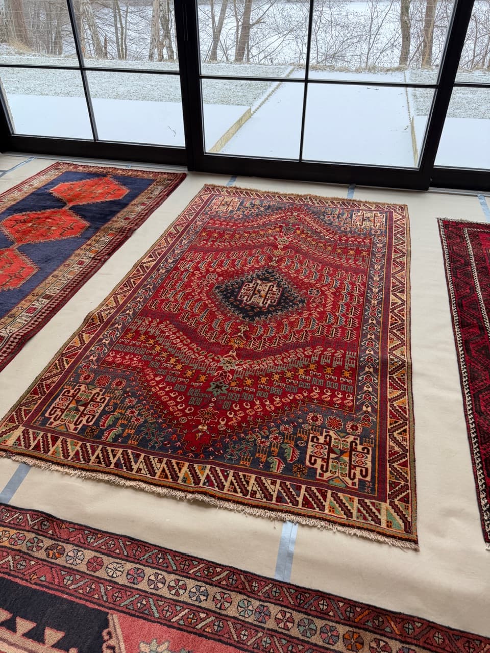 Dywan Shiraz, multikolor, wełna, Iran, lata 90. - 261728