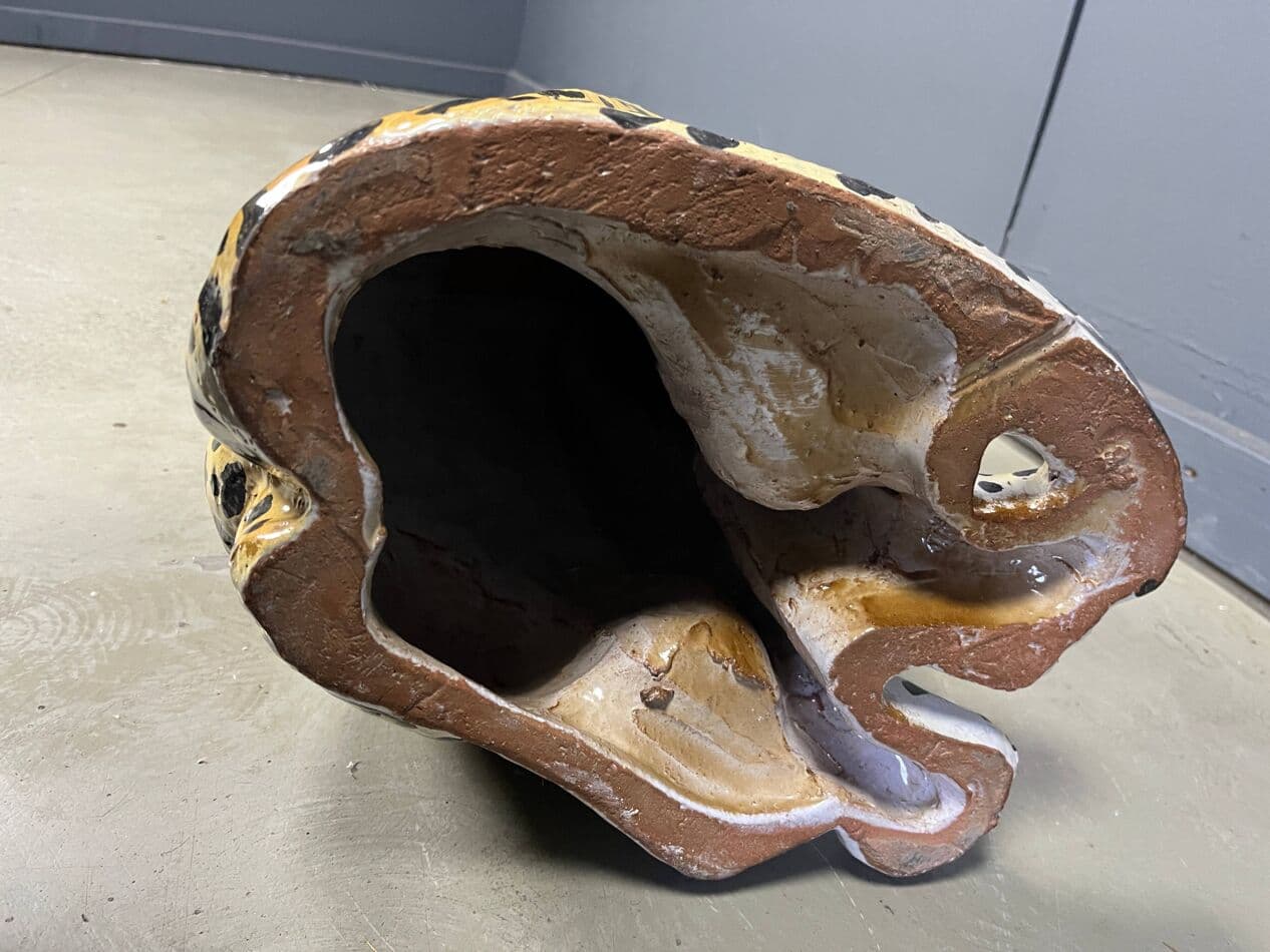 Para rzeźb leopardów, multikolor, terakota, Włochy, lata 70. - 274929