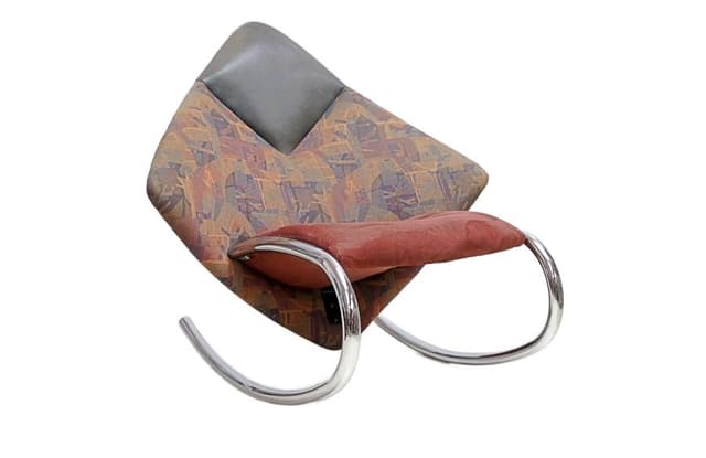 Fotel bujany Rolf Benz, multicolor, skóra naturalna, Niemcy, lata 70. - WYMIARY