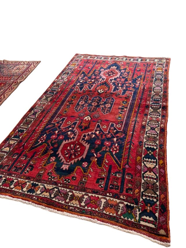 Dywan Hamadan 270x160 cm, multikolor, wełna, Iran - WYMIARY