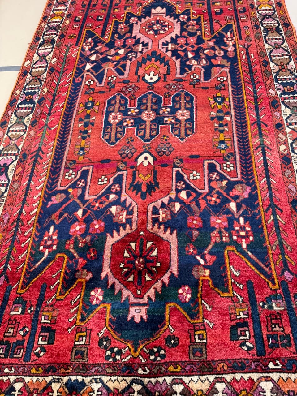 Dywan Hamadan 270x160 cm, multikolor, wełna, Iran - 261750