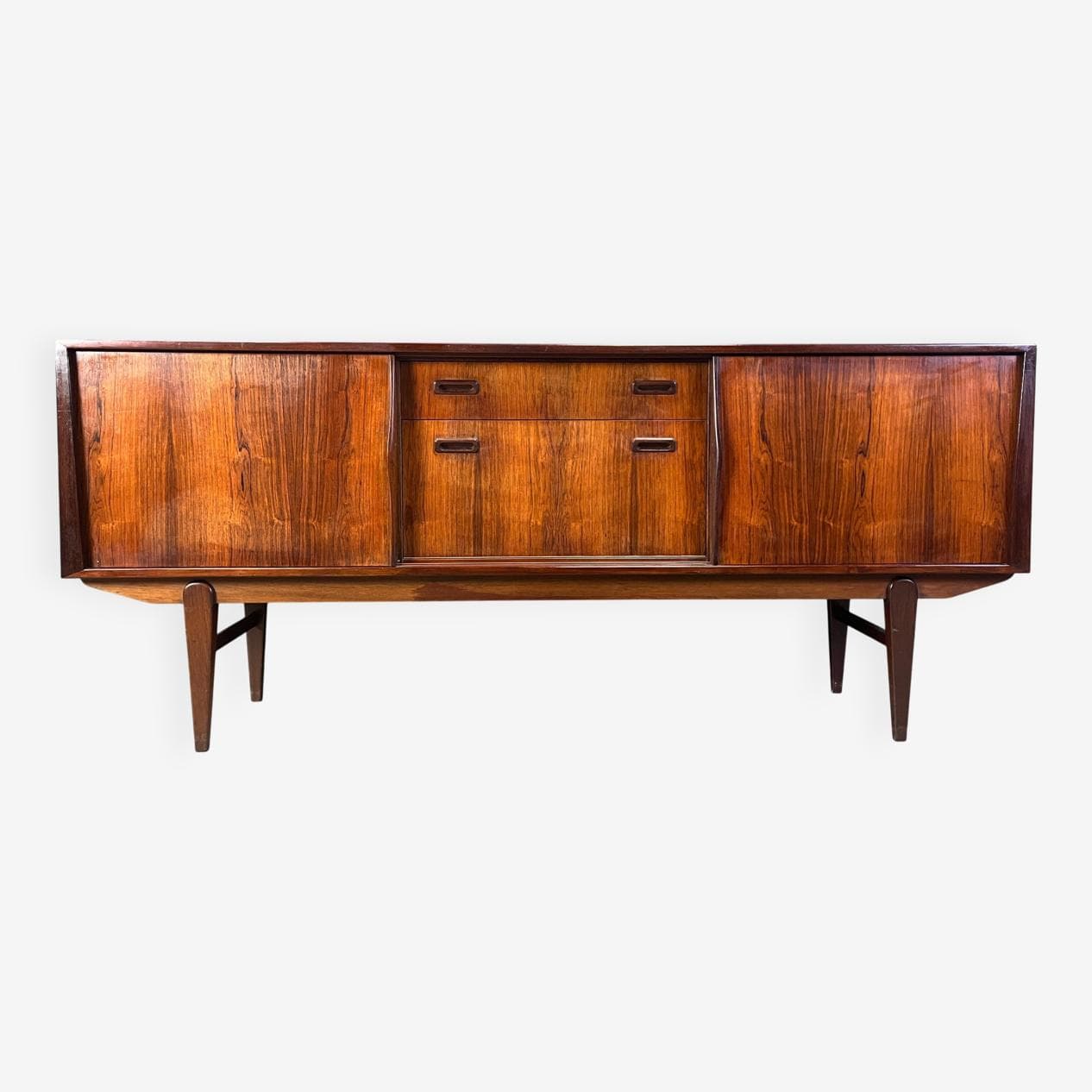 Sideboard skandynawski, palisander brązowy, Dania, lata 60. - 274817