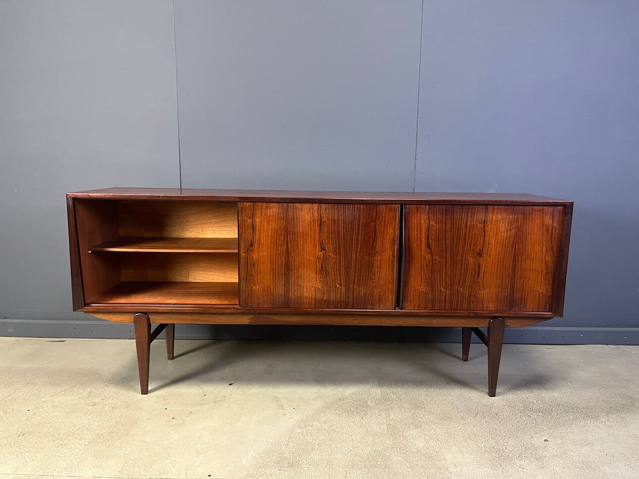 Sideboard skandynawski, palisander brązowy, Dania, lata 60. - 274820