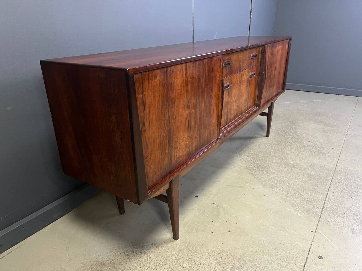 Sideboard skandynawski, palisander brązowy, Dania, lata 60. - 274824