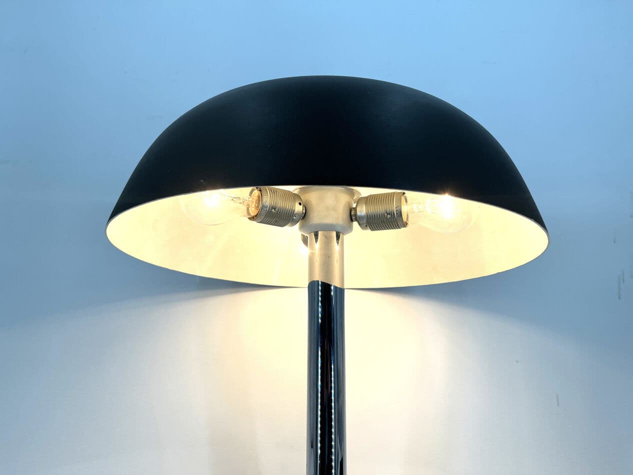 Lampa stołowa Space Age, brązowy, metal, proj. E. Hillebrand, Niemcy, lata 70. - 274475