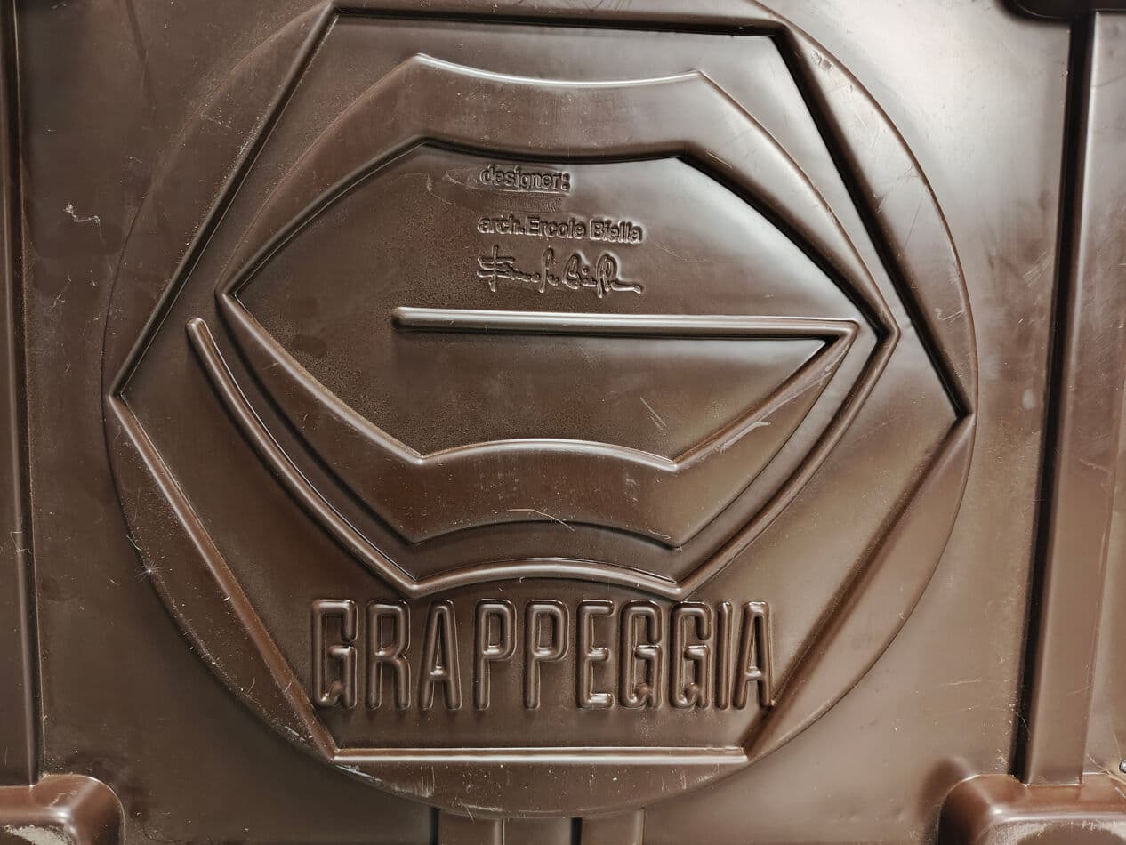 Zestaw wypoczynkowy, skóra brązowa, proj. E. Biella, Grappeggia, Włochy, lata 70. - 274338