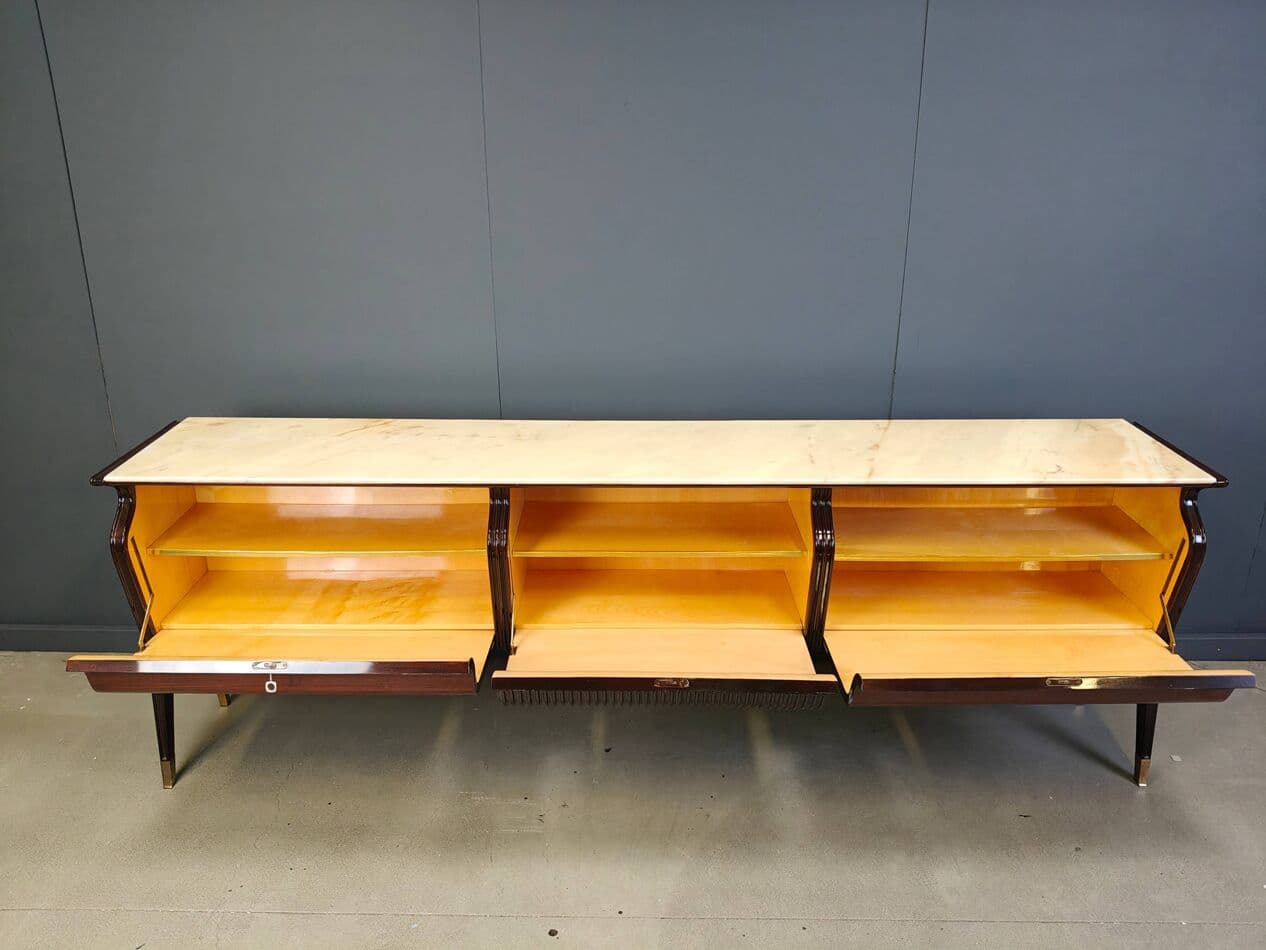 Komoda, mahoń brązowy, proj. O. Borsani, Włochy, lata 50. - 274244