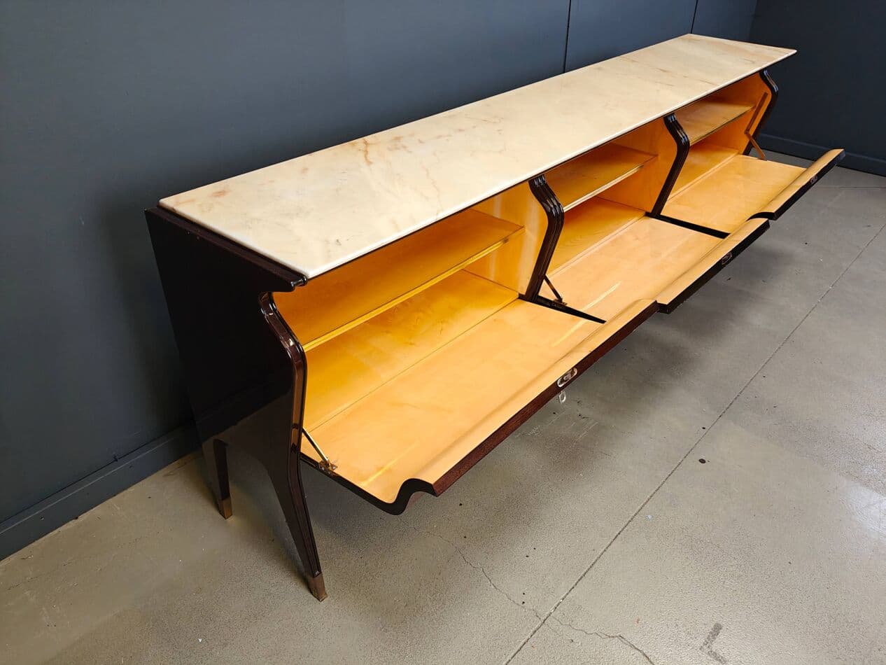 Komoda, mahoń brązowy, proj. O. Borsani, Włochy, lata 50. - 274248