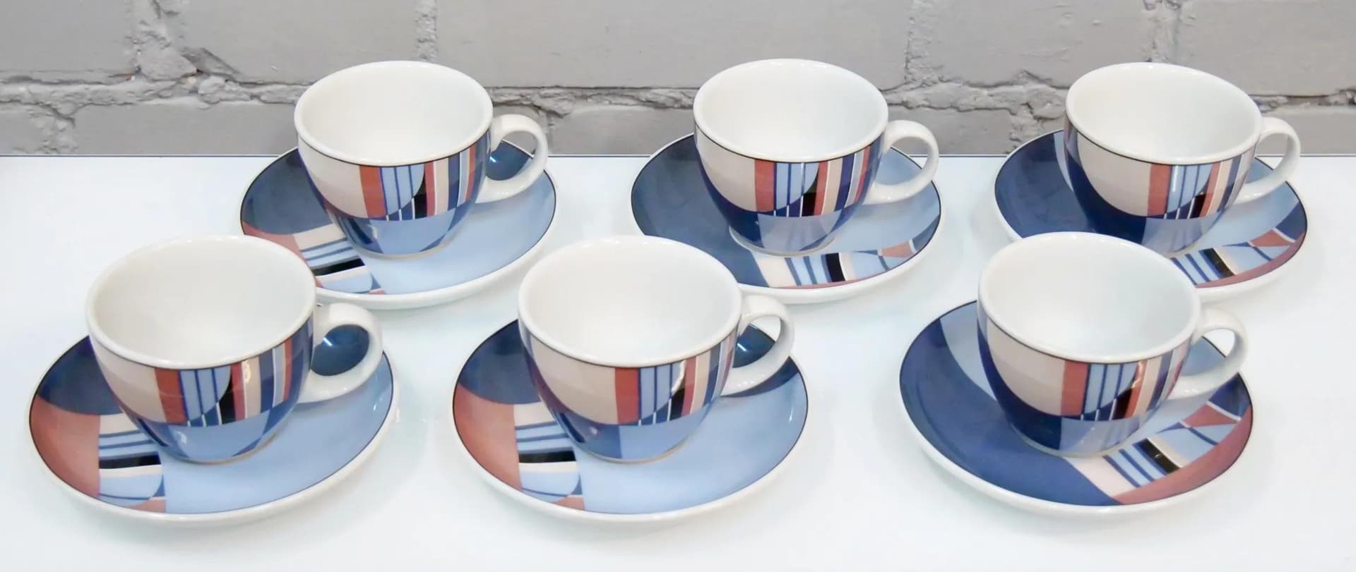 Modernist Porcelain Cup and Saucer Set, Seltmann Weiden, Germany, 1980s - 19191