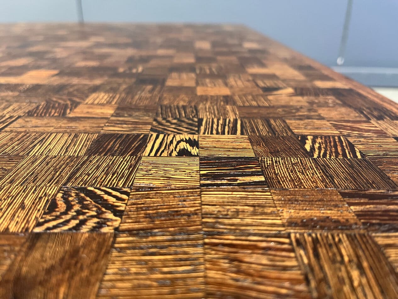 Coffee table, brown wood, Denmark, 1970s. - 274202