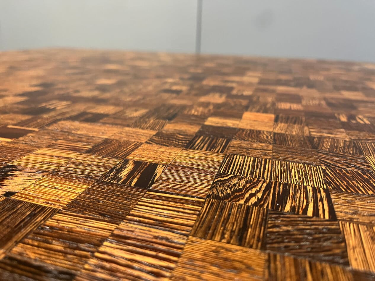 Coffee table, brown wood, Denmark, 1970s. - 274193