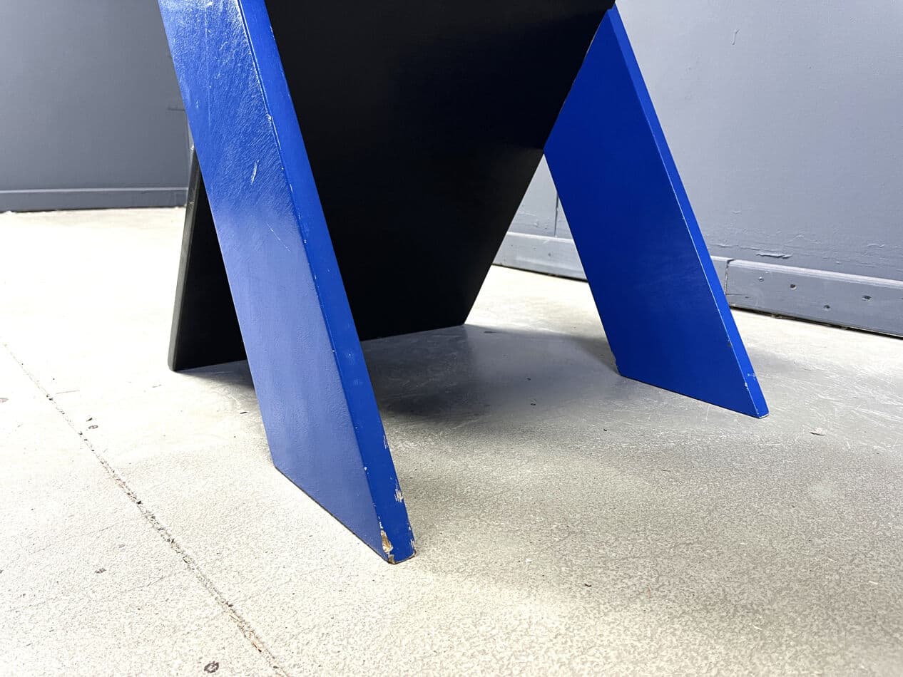 Fotel postmodernistyczny, multikolor, drewno, Belgia, lata 80. - 274093