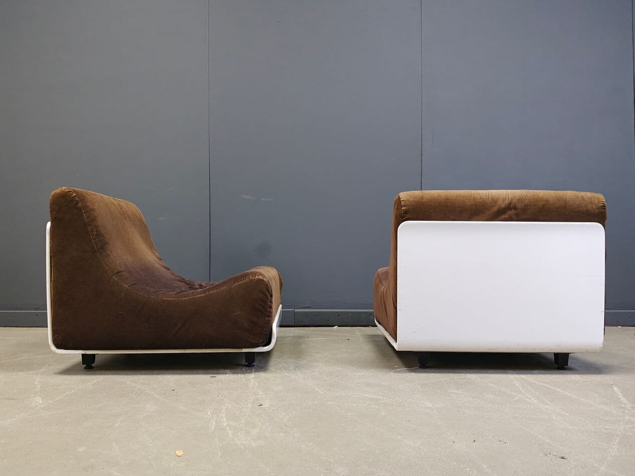 Para foteli Orbis, Space Age, drewno białe, proj. L. Colani, Niemcy, lata 70. - 273489