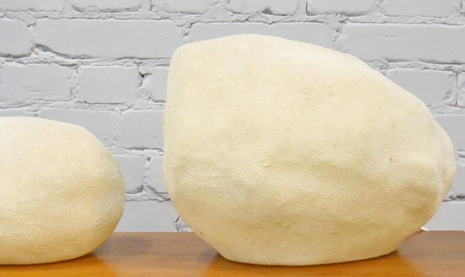 Set of floor lamps Moonstone, yellow fiberglass, Leola, Germany, 1970s. - 19167