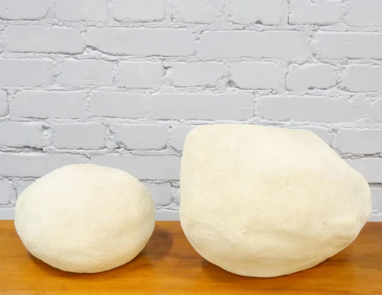 Set of floor lamps Moonstone, yellow fiberglass, Leola, Germany, 1970s. - 19165