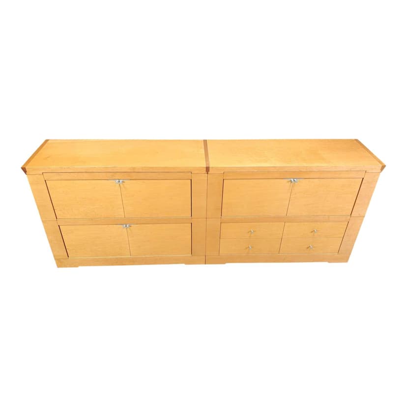 Kredens Oli, klon brązowy, proj. C. W. Lo, Włochy, lata 90.