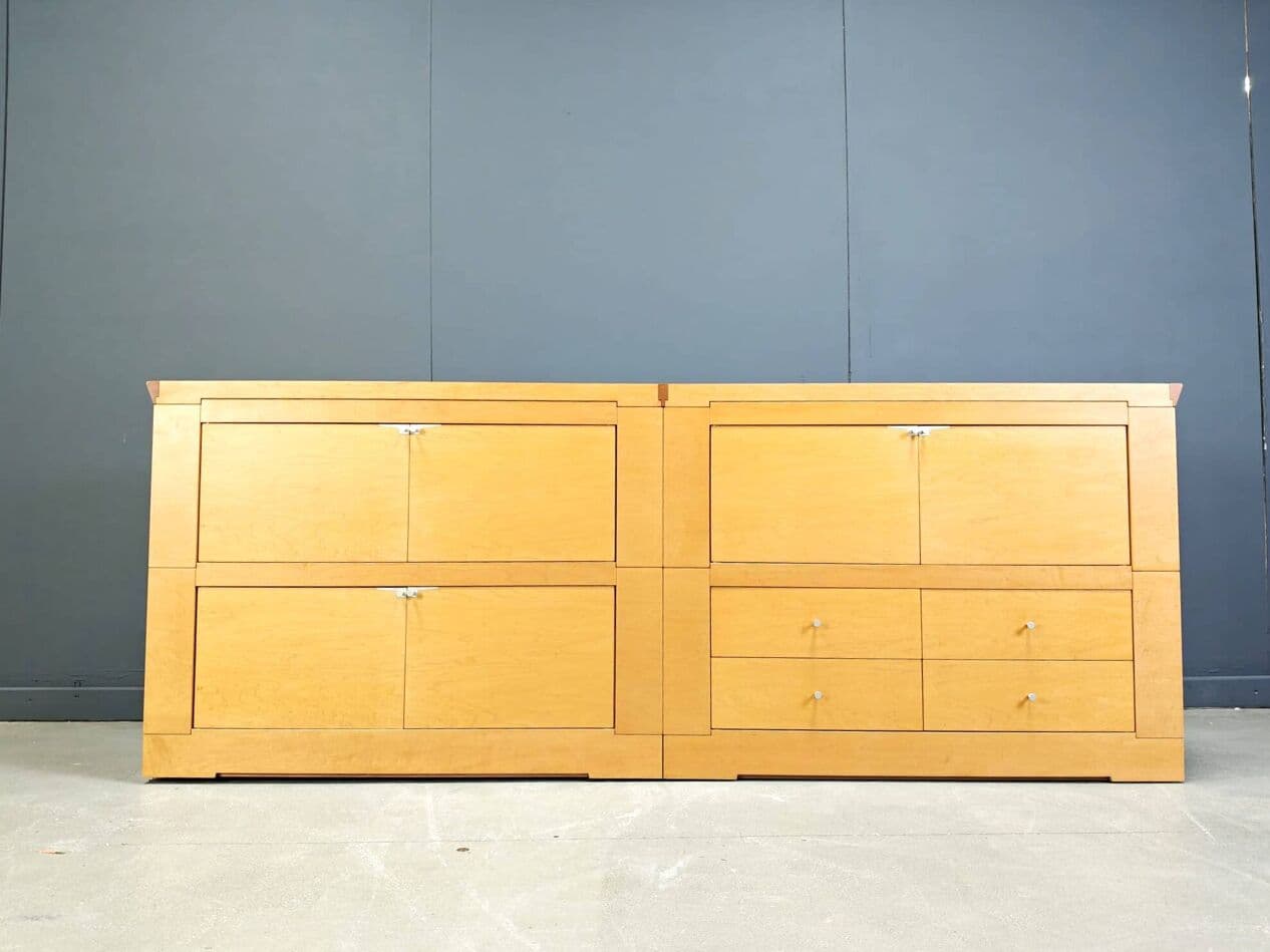 Kredens Oli, klon brązowy, proj. C. W. Lo, Włochy, lata 90. - 273318