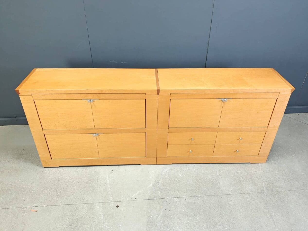 Kredens Oli, klon brązowy, proj. C. W. Lo, Włochy, lata 90. - 273316