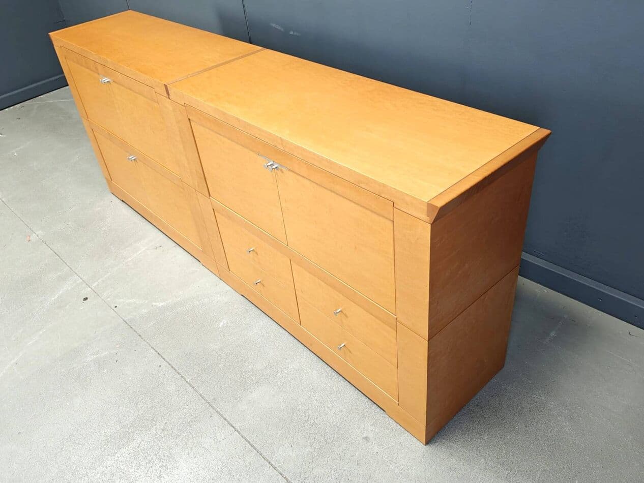 Kredens Oli, klon brązowy, proj. C. W. Lo, Włochy, lata 90. - 273322