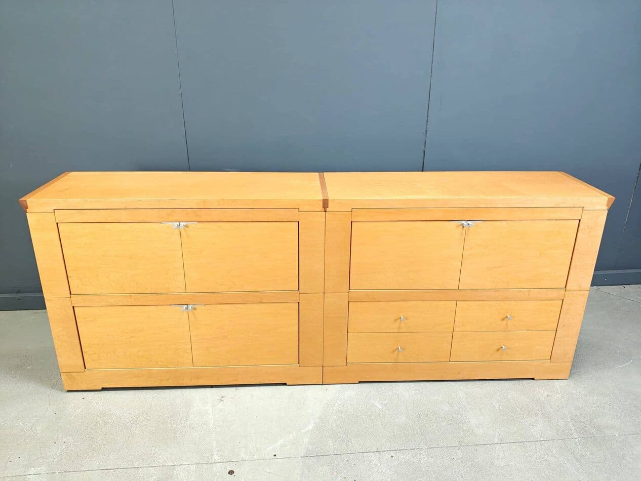 Kredens Oli, klon brązowy, proj. C. W. Lo, Włochy, lata 90. - 273317