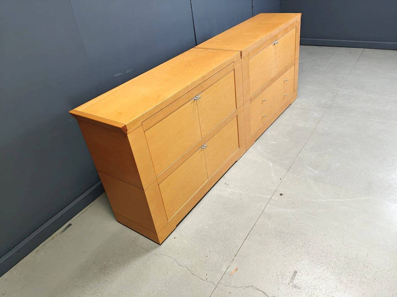 Kredens Oli, klon brązowy, proj. C. W. Lo, Włochy, lata 90. - 273321