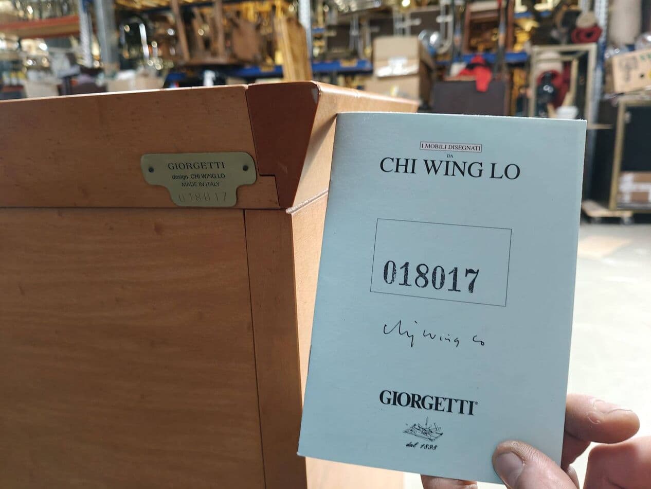 Kredens Oli, klon brązowy, proj. C. W. Lo, Włochy, lata 90. - 273313