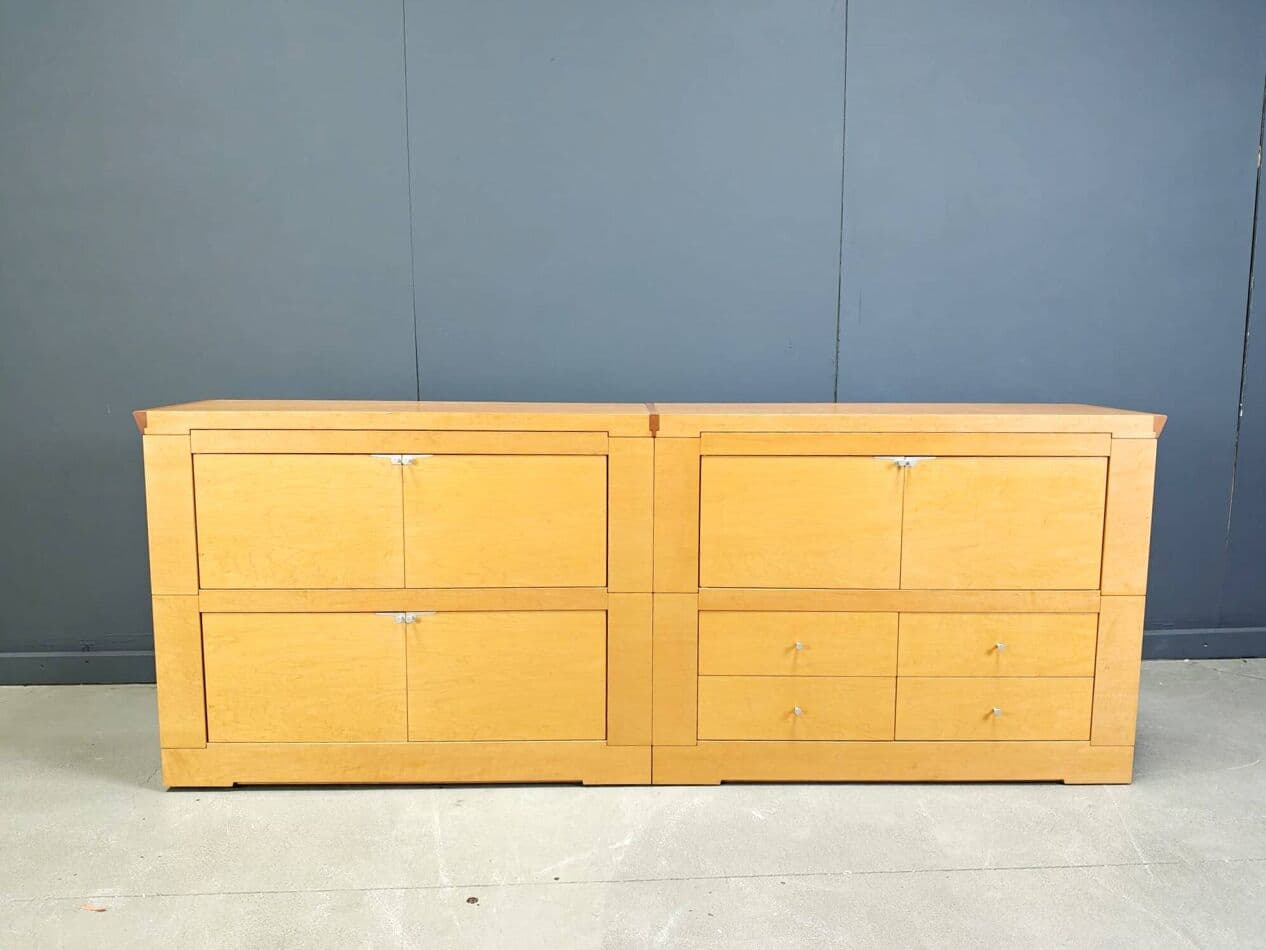 Kredens Oli, klon brązowy, proj. C. W. Lo, Włochy, lata 90. - 273319