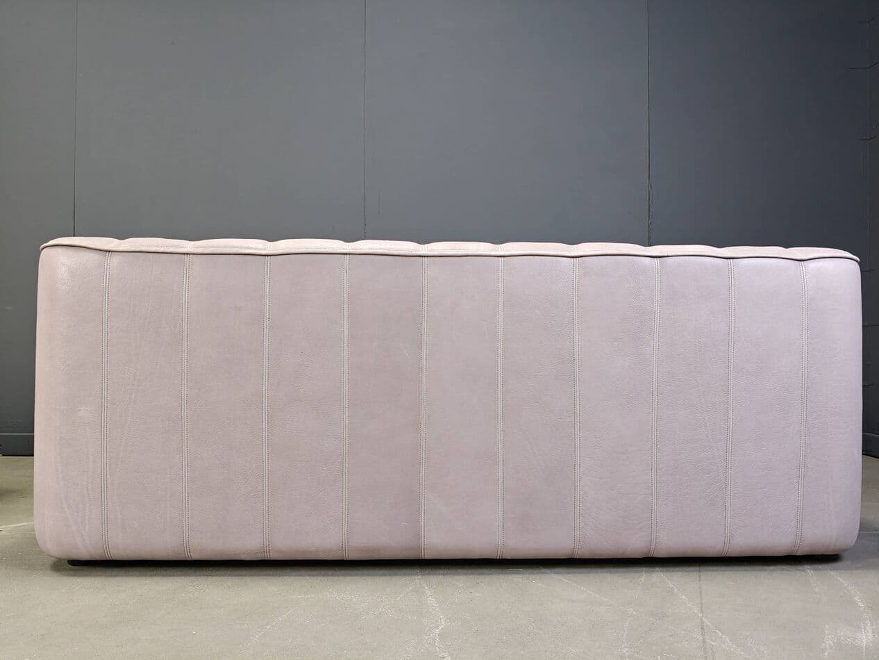 Sofa trzyosobowa DS44, skóra naturalna szara, Szwajcaria, lata 70. - 273197