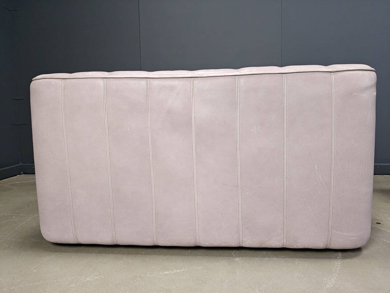 Sofa trzyosobowa DS44, skóra naturalna szara, Szwajcaria, lata 70. - 273196