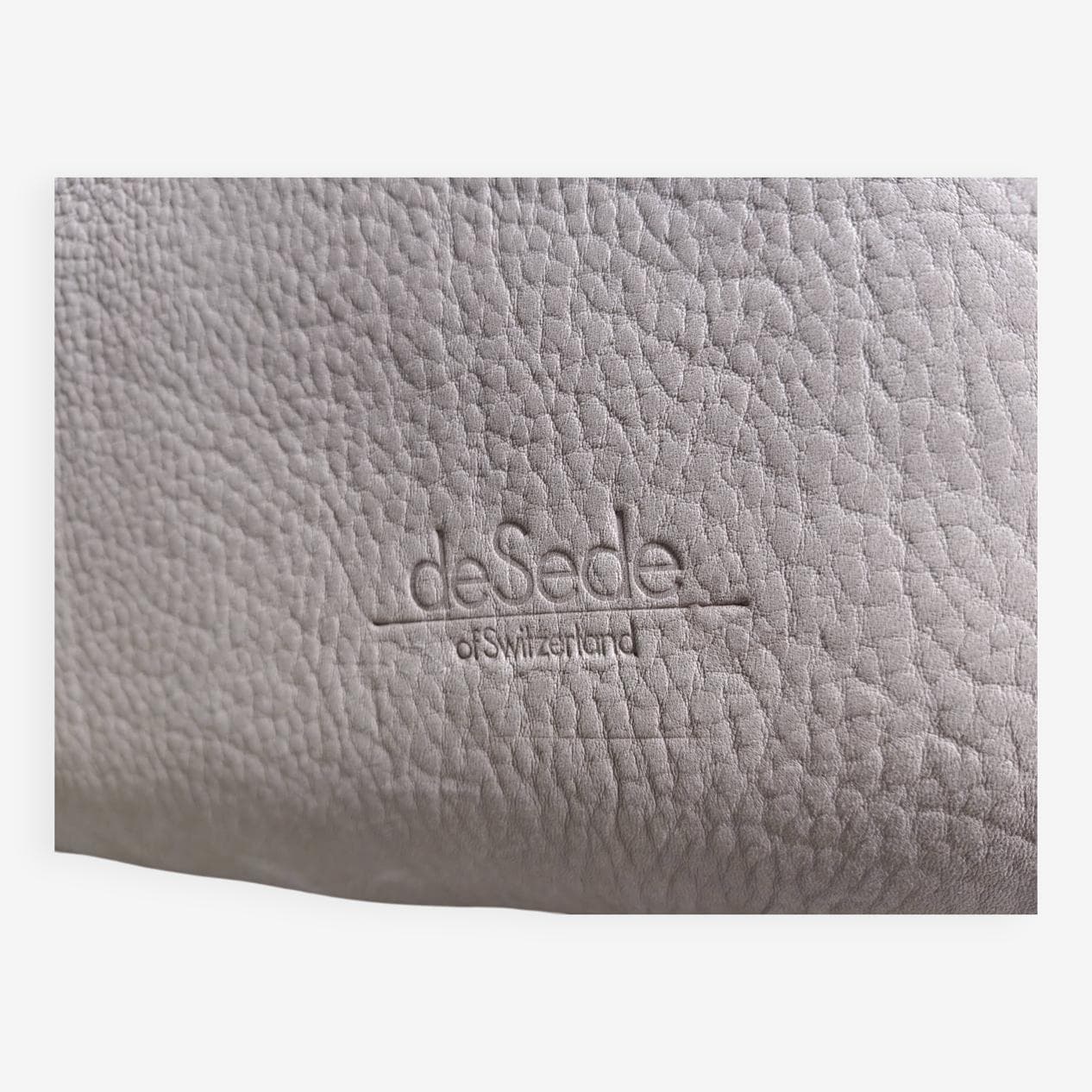 Sofa trzyosobowa DS44, skóra naturalna szara, Szwajcaria, lata 70. - 273188