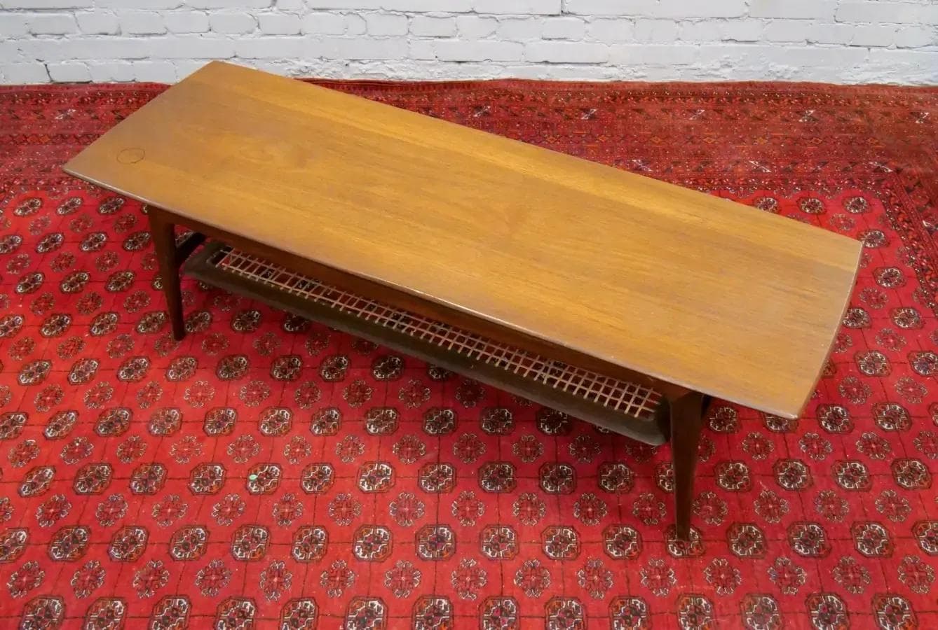 Coffee table, dark brown teak, Denmark, 1960s. - 19151