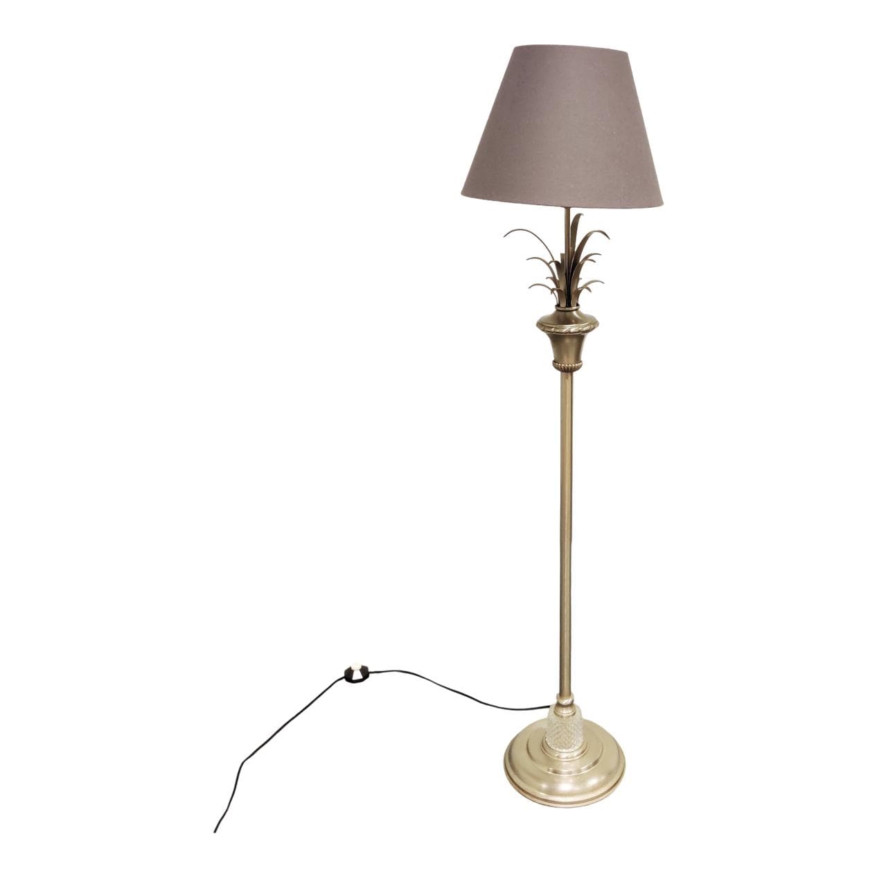Lampa podłogowa Pineapple Leaf, złoty, metal, Belgia, lata 70.