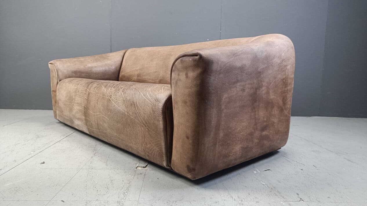 Sofa DS47, brązowy, skóra, Szwajcaria, lata 70. - 272660