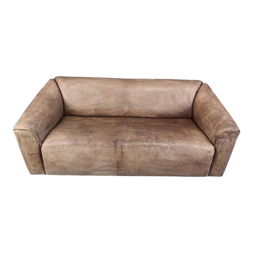 Sofa DS47, brązowy, skóra, Szwajcaria, lata 70.