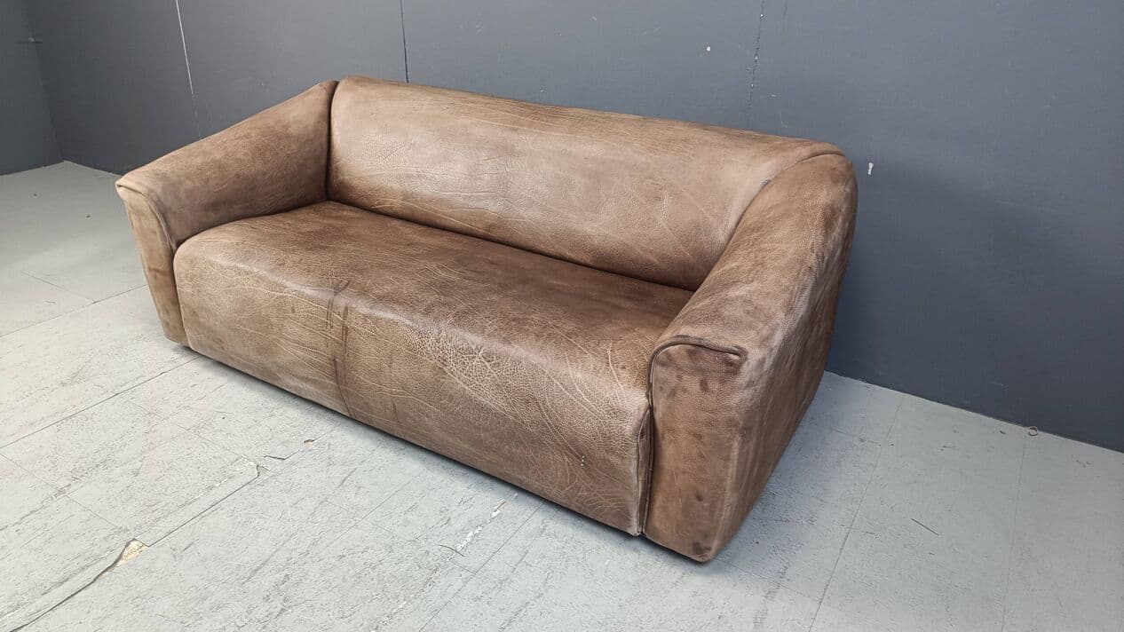 Sofa DS47, brązowy, skóra, Szwajcaria, lata 70. - 272659