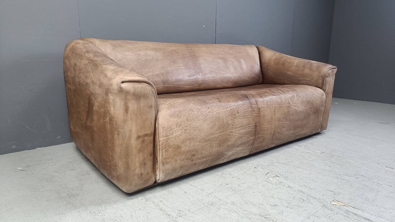 Sofa DS47, brązowy, skóra, Szwajcaria, lata 70. - 272658