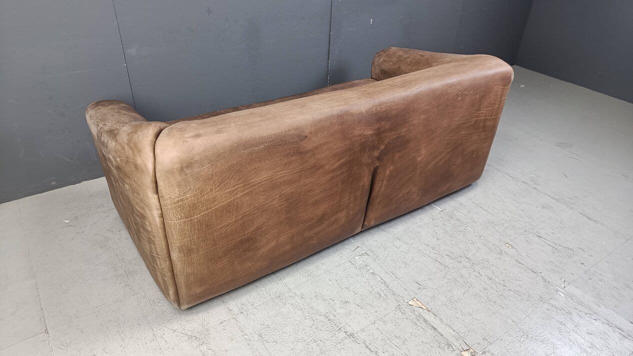 Sofa DS47, brązowy, skóra, Szwajcaria, lata 70. - 272648